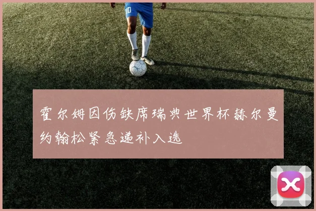 霍尔姆因伤缺席瑞典世界杯赫尔曼约翰松紧急递补入选
